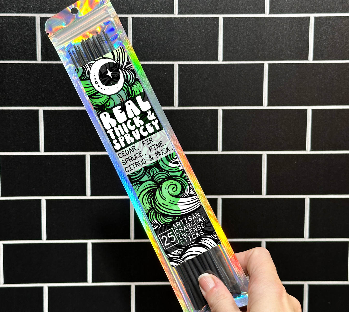 Real, Thick & Sprucey | Charcoal Incense Sticks